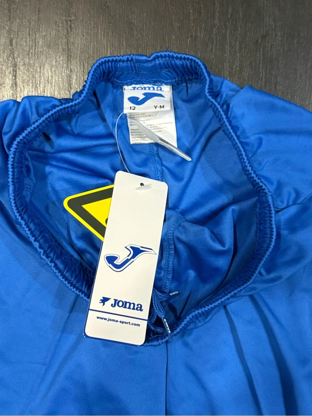 New Joma Athletic Shorts in Bright Blue Youth Medium Size 12